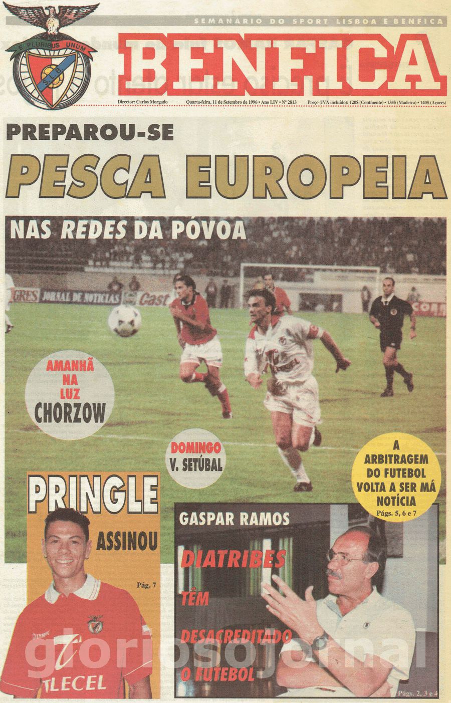 jornal o benfica 2813 1996-09-11